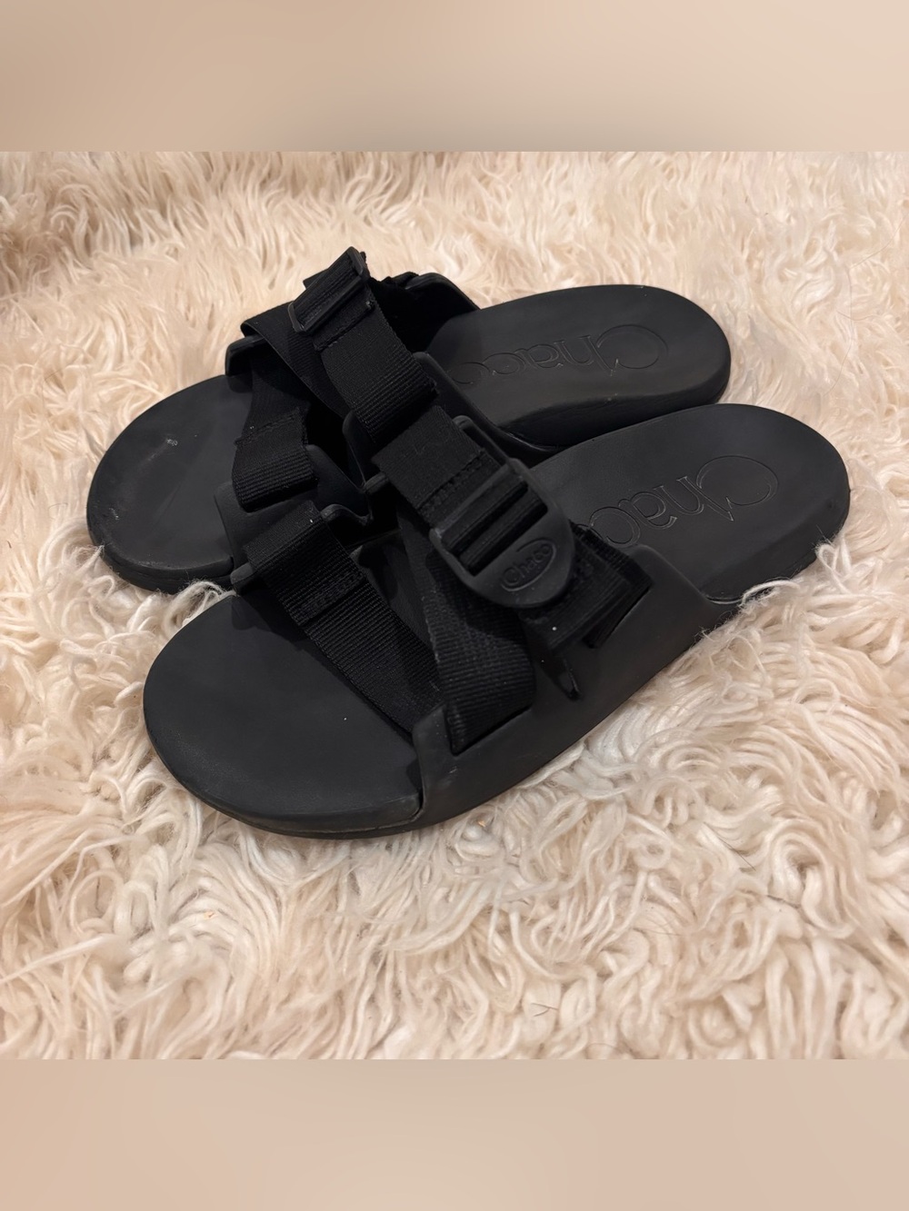 Chaco Chillos Womens Slide Sandals Black